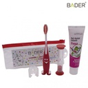 ESTUCHE DE CEPILLO DENTAL INFANTIL CON RELOJ DE ARENA Y PASTA X12UDS