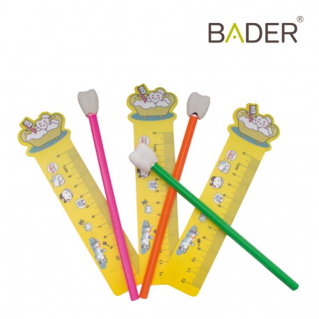 SET LÁPIZ CON GOMA MOLAR Y REGLA X 20 ESTUCHES