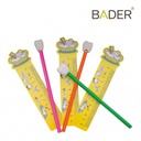 SET LÁPIZ CON GOMA MOLAR Y REGLA X 20 ESTUCHES
