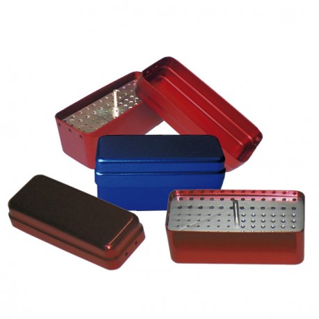 CAJA DESINF.FRESAS 72 HOYOS USO TRIPLE 105X45X50MM.
