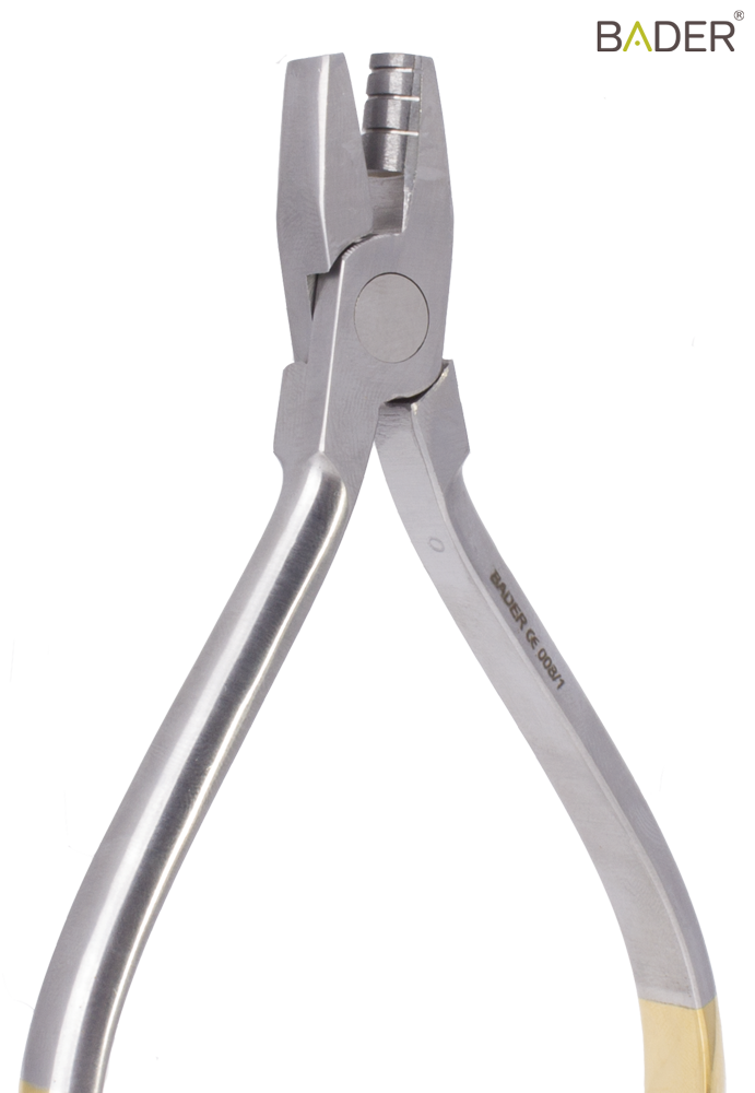 PINZA PER PIEGATURA DEI FILI ORTODONTICI CON SCANALATURE