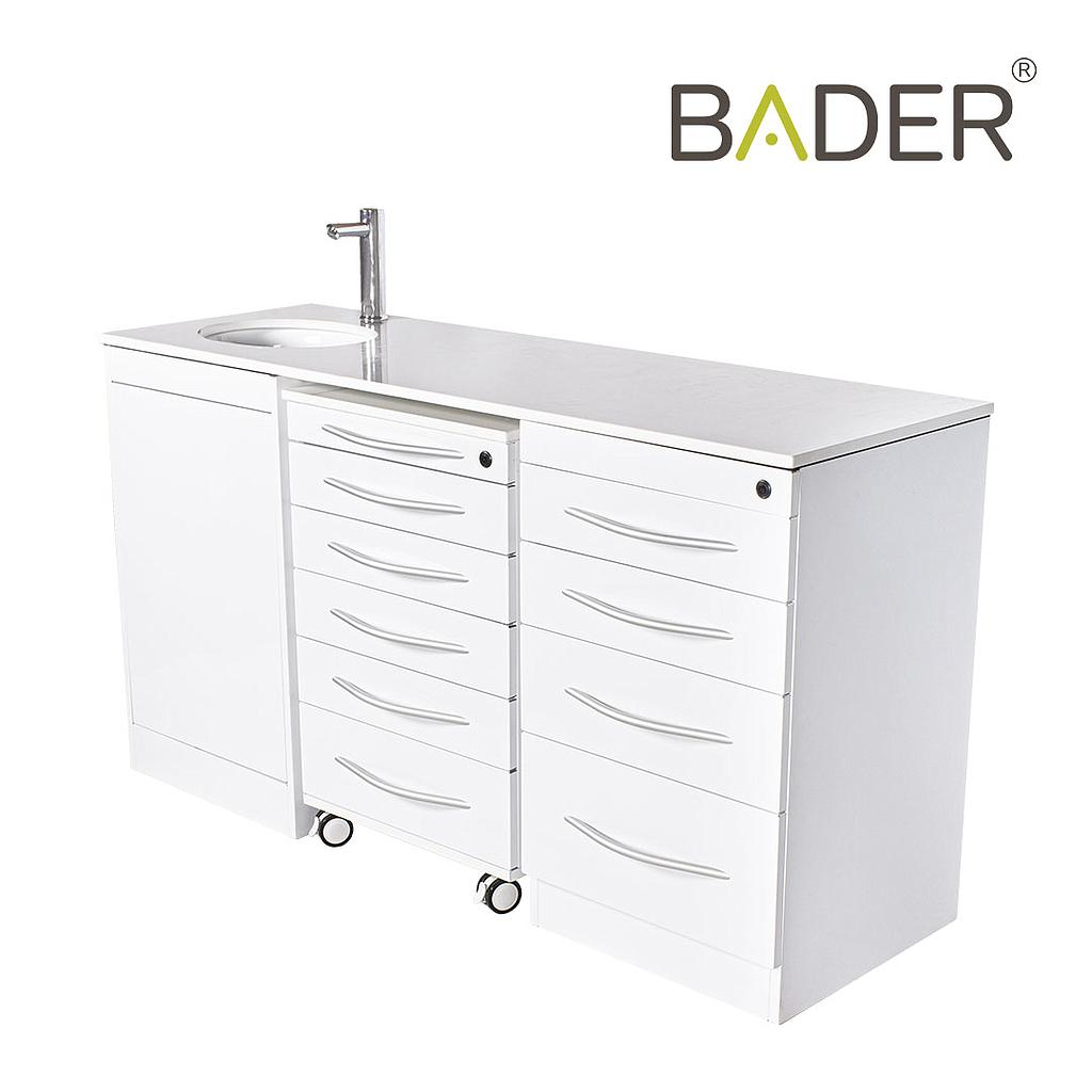 DENTAL CABINETRY SET MODEL 155 PUSH-OPEN DOORS LEFT