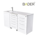 DENTAL CABINETRY SET MODEL 155 PUSH-OPEN DOORS LEFT