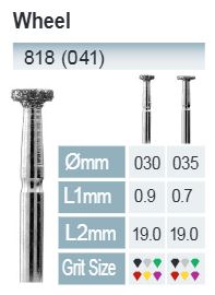[818-030 M] DIAMANTBOHRER FG ISO 818-314-524-030 BLAU/TRANSP. X5UDS.