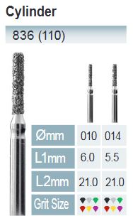 [836-014 SC] DIAMANTBOHRER FG ISO 836-314-544-014 SCHWARZ X5ST.