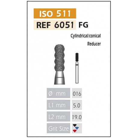 [651-016 SC] BROCAS DE DIAMANTE FG ISO 651-314-544-016 PRETO X5PCS.