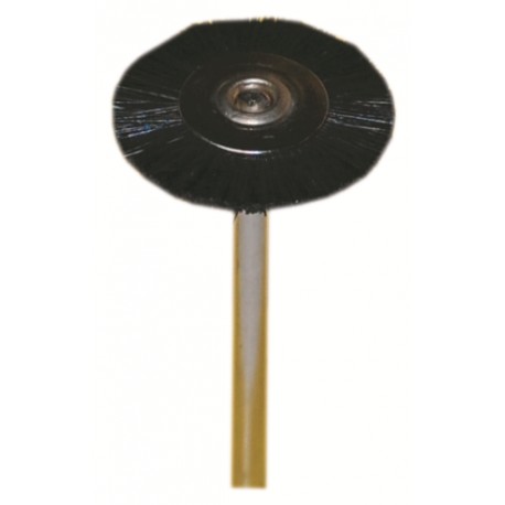 [4006] EXTRA STARKE SCHWARZE BORSTENBÜRSTE 19MM. X12 STÜCK.