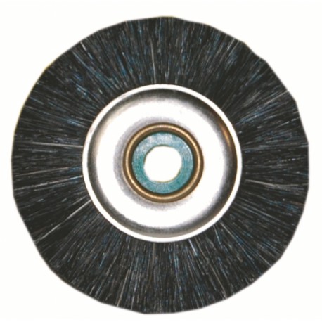 [4020]  ZAHNBÜRSTE MIT STARKEN SCHWARZEN BORSTEN, KUNSTSTOFFKERN, 48MM. 20 STÜCK.