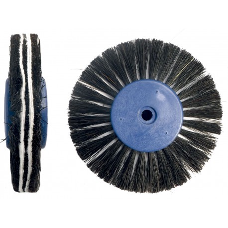 [4025] BROSSE CONVERGENTE 3+2H 80MM. POILS NOIRS + CHIFFON X6.