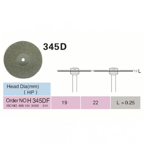 [H345DF-19] FLEX DIAMANTSCHLEIFSCHEIBEN ISO 806.104.345.514.190