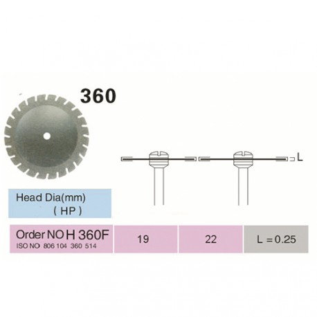 [H360DF-19] DISQUES DIAMANTÉS FLEX BICOUCHE  ISO 806.104.360.514.190