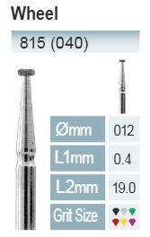 [815-012 M] FRESE DIAMANTATE FG ISO 815-314-524-012 BLU X5 PZ.