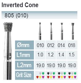 [805-014 M] FRESE DIAMANTATE FG ISO 805-314-524-014 BLU X5PZ.