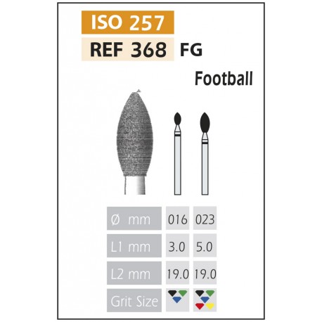 [368-023 SC] FRESAS DE DIAMANTE FG ISO 368-314-544-023 NEGRO