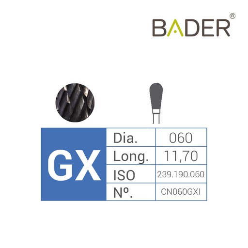 [CN060GXI] WOLFRAMCARBID FRÄSE ISO.500.104.239.190.060