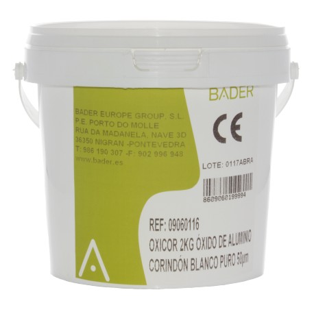 [09060116] OXICOR 50µm 2KG ALUMINIUMOXID/WEISSER KORUND