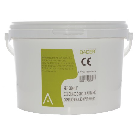 [09060117] OXICOR 50µm 8KG ALUMINIUMOXID/WEISSER KORUND